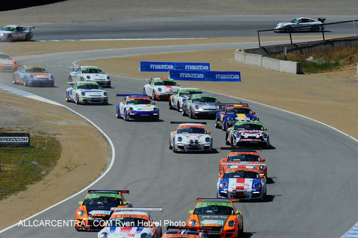 Porsche 911 GT3 Cup Mazda Raceway Laguna Seca