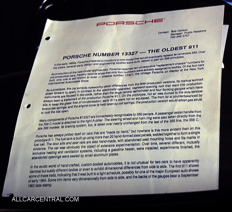 Porsche 901 sn-13327 1967 Porsche Rennsport Reunion 