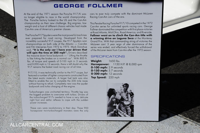 Porsche 917-10 sn-917.10.003 1972 Sonoma Historic 2013