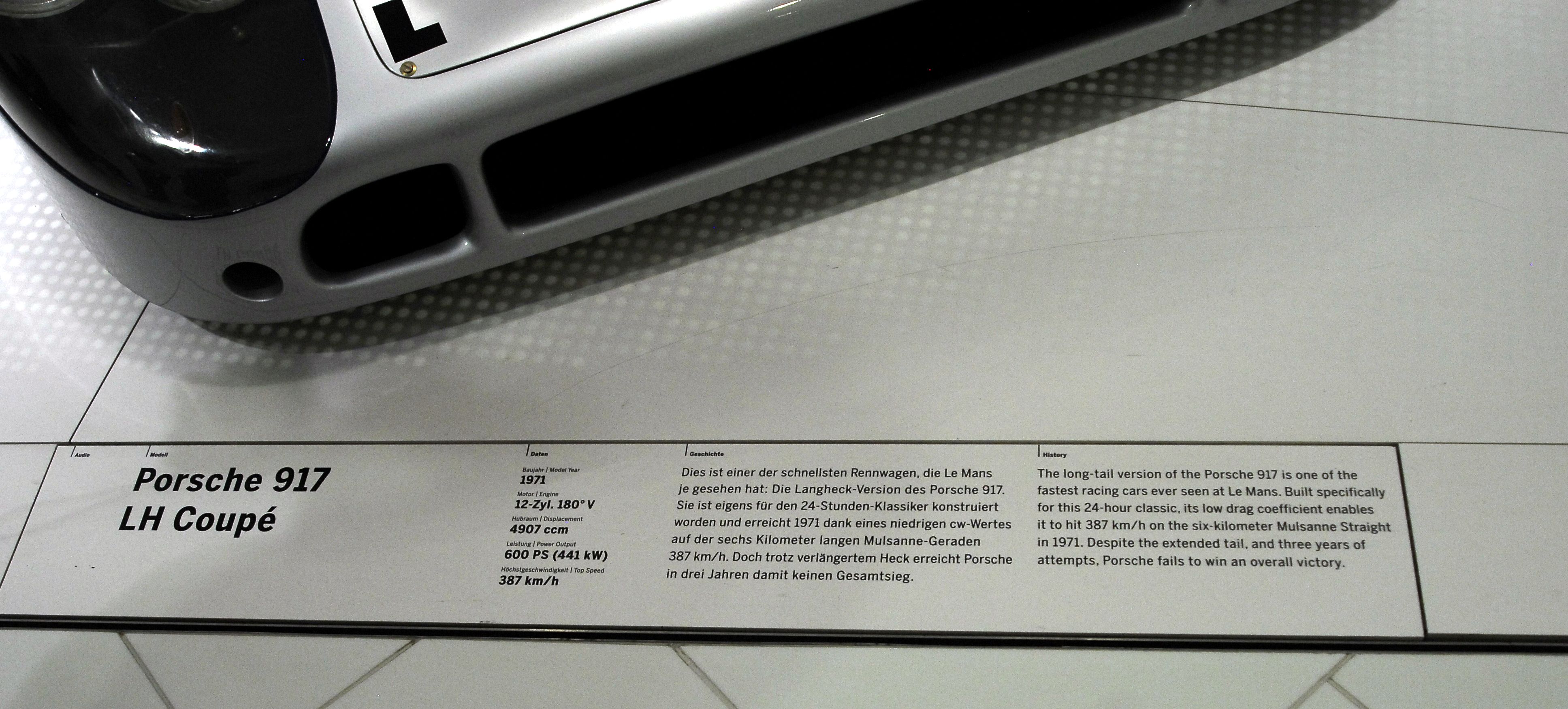  Porsche 917 sn-917-042 1971 Porsche Museum 2012 