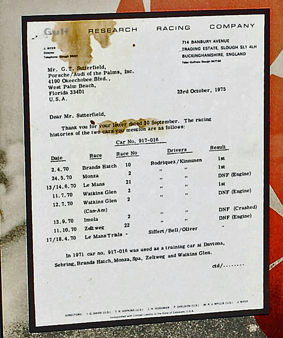 Porsche 917 sn-917-016 1971 Rennsport Reunion 2011