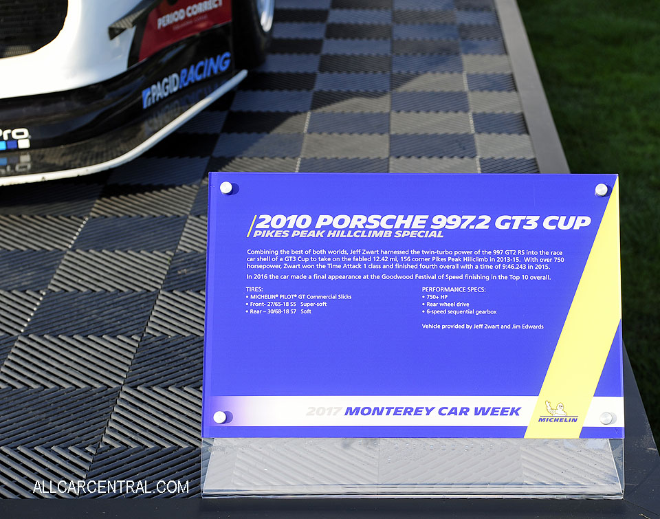  Porsche 997.2 GT3 CUP Jeff Zwart 2010 Porsche Works Monterey 2017 